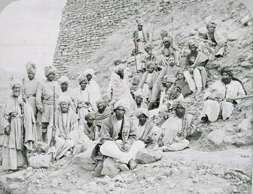 Khyber Chiefs and Khans, Jamrud Fort, North West Frontier, 1878 (c) | Online Collection | National Army Museum, London