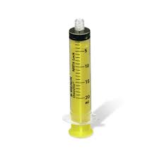 A curved plastic tip fits into bearing seals, narrow holes in housings, and around small parts in 3d printers and other machinery. Omnifix Syringes Type Nrfit