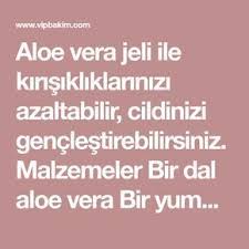 Suna Dumankaya Aloe Vera Maskesi Aloe Maskeler Jelsa