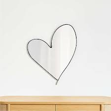 Large heart shaped mirror solid wood antique mirror with sculpted wine leaves and grapes carved mahogany mirror wall mirror. Kids Mirrors Girls Boys And Nursery Mirrors Crate And Barrel