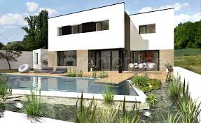 Maison Mans Plan De Maison Moderne Par Archionline Maison Moderne Maison Plan Maison Moderne