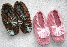 Grandmas Knitted Slippers Printable Pattern Favecrafts Com