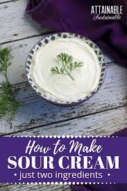 It S A Snap To Make Sour Cream At Home This Sour Cream Substitute Takes Just Minutes To Make But You Ll Have T Sour Cream Make Sour Cream Homemade Sour Cream