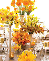 Burnt orange wedding centerpiece flower arrangement, sweetheart table flower, wedding reception decor, head table flowers mercigarden 5 out of 5 stars (918) $ 65.00 free shipping add to favorites quick view terracotta napkin, burnt orange wedding decor, bohemian, desert inspired wedding, rust colored wedding, orange wedding, wedding table decor. Yellow And Orange Wedding Flowers Martha Stewart