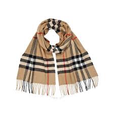Heritage Camel Check Scarf 3929522 Sahamy