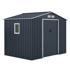 Abri De Jardin En Metal 5 29m 2 Portes Coulissantes Gris Anthracite Achat Vente Abri Jardin Chalet Abri En Metal 5 29 M Cdiscount