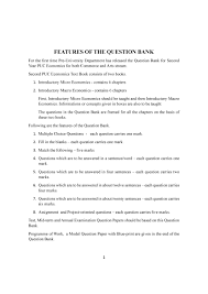 Karnataka 2nd Puc Question Bank For Economics Aglasem Schools