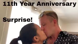 After the 10 years of your relationship, you can be very sure that you are headed for pretty strong things ahead, just like the theme for this year. Mommy Surprised Daddy With Romantic 11th Wedding Anniversary Youtube