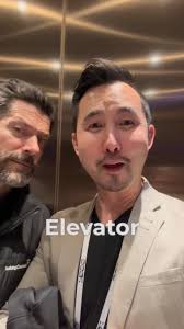 Dad jokes in the elevator with @fathermikeschmitz 😆