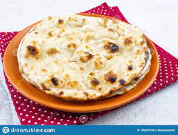 Indian Cuisine Tandoori Roti Whole Wheat Flat Bread Stock Photo Image Of Dinner Cuisine 195307490