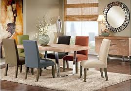 Cindy Crawford Home San Francisco Ash 5 Pc Dining Room W Chalk Chairs Dining Room Sets Affordable Dining Room Sets Dining Room Chairs