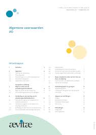 Algemene voorwaarden AO