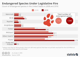 chart endangered species under legislative fire statista