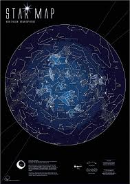 Science Astronomy Map Celestial Map Of Constellations