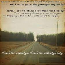 I Can T Live Without You I Can T Live Without Baby Music Lyrics Music Book Songs