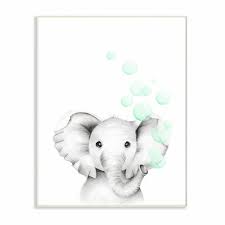 Snugglenest & gym ellery elephant. Nursery Wallpaper Cartoon Elephant Wall Mural Floral Drawing Wall Art For Child Flower Wall Print Kids Wall Decor Girls Boys Bedroom Home Decor Wall Decor Baby Land Co Il