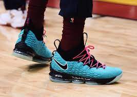 Finishing the look is white outlining the nike swoosh and a translucent outsole. Nike Lebron 15 South Beach Sneaker Bar Detroit