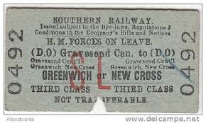 Vintage Railway Ticket Vintage Train Tickets Train Car Southern Railways