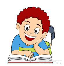 Reading Clipart - happy-to-read-a-book - Classroom Clipart