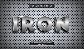 Download Text Effect Iron Text Style Graphic By Arroyan Art Creative Fabrica SVG Cut Files