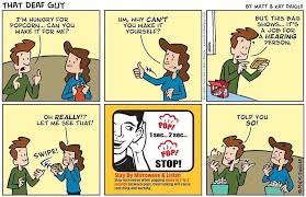 Sign Language Center On Instagram Thatdeafcartoonist Always Gets It Right In 2021 Sign Language Language Centers Language