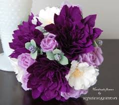 Purple Dahlia Bouquet Petite Handmade Flowers Dahlia Bouquet Wedding Bouquets Pictures Purple Dahlia