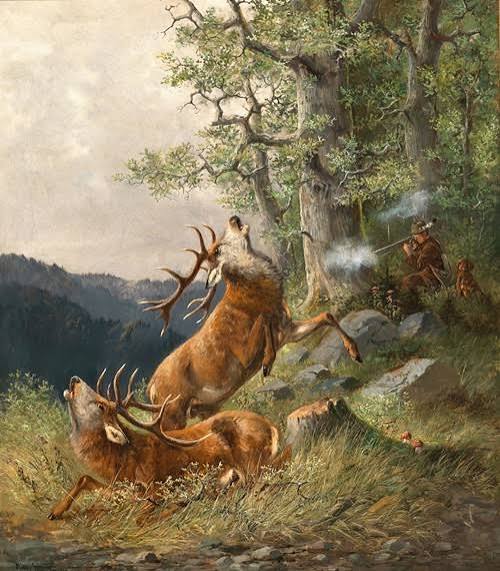 Deer Hunting - Artvee