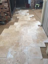 Laying French Pattern Travertine Travertine French Country Bathroom French Country Decorating