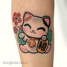 Pin By Laura Arias On Extras Kawaii Tattoo Lucky Cat Tattoo Kitten Tattoo