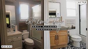 Colorful bathroom designs you'll love 25 photos. Extreme Diy Small Bathroom Makeover Youtube