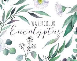Watercolor Clipart Greenery Leaves Branches Foliage Green Bright Emerald Aquarelle Clip Art Seamless Pattern Fresh Free Commercial Use Png Spring Wedding Flowers Coral Clip Art Watercolor Clipart