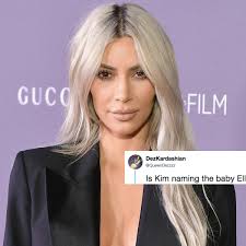 This Clue About Kim Kardashian's Third Baby's Name Has Fans Freaking Out