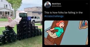 #milkcratechallenge, a new tiktok competition is trending on social media called the milk crate challenge. Sjbodmrdkxagnm