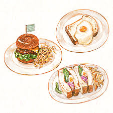 Illustration Diner Fooddiner Food Illustration Food Illustration Art Food Illustrations Food Drawing
