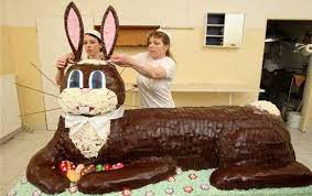 The cake was made from 10,000 lbs. Easter Bunny Cake Now That It Is A Lot Of Coconut Grass Bunny Cake Easter Bunny Cake Chocolate Easter Bunny