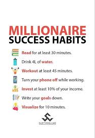 Pin By Quotes For Success On Success In 2020 Millionaire Success Habits Success Habits Business Inspiration Quotes