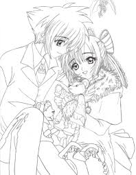 I got this image off of google. Wolf Anime Couple Coloring Pages Novocom Top