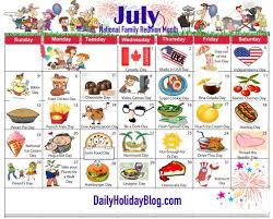 Monthly Holidays Calendars To Upload Holiday Calendar National Holiday Calendar July Holidays