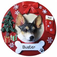 We love to decorate and love all things beach decor coastal and natural. Rat Terrier Dog On Christmas Wreath Ornament Personalized Ornaments For You