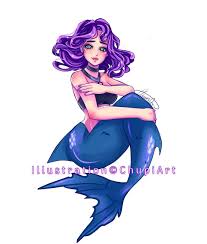 Stardew Valley Inspired Concept Art Of Abigail As A Mermaid Chupiart Stardew Valley Art Drawings