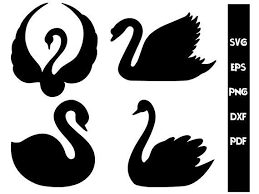 Baby Swan Clipart Black And White Swans Cricut Swans Svg Swan Dxf Swans Clipart Swans Etsy In 2020 Swan Tattoo Silhouette Svg Black Swan Tattoo