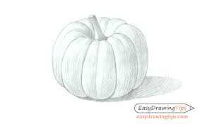 Cute pumpkin drawing easy archives how to draw step by step. How To Draw A Realistic Pumpkin Step By Step Tutorial Easydrawingtips
