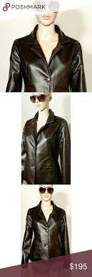 Emporio Armani Collezioni Brown Leather Jacket Fashion Clothes Design Fashion Design