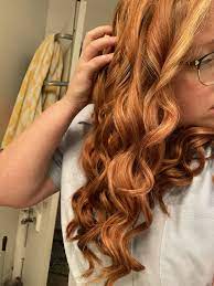 Autumn Red Hair With Blonde Red Blonde Hair Money Piece Balayage Red Hair With Money Piece