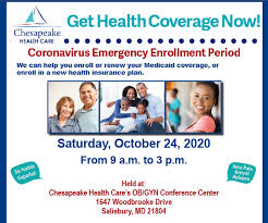 The last day to enroll for coverage that starts january 1. Get Health Insurance Coverage Now Chesapeake Healthcare Doctors Md Eastern Shore