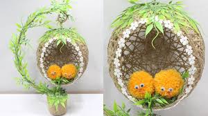 Craft ideas for home decor. Jute Craft Idea Home Decorating Ideas Handmade Easy Youtube