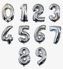 Each package includes 12 white balloons that coordinate perfectly with other walmart way to celebrate party goods and balloons. Helium Number Balloons Silver Helium Number Balloons Transparent Png 1000x1000 Free Download On Nicepng