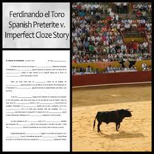 Students Fill In Blanks In An Abridged Version Of The Classic Children S Story Ferdinando El Toro Or Ferd Ferdinand The Bulls Imperfect Spanish Spanish Stories