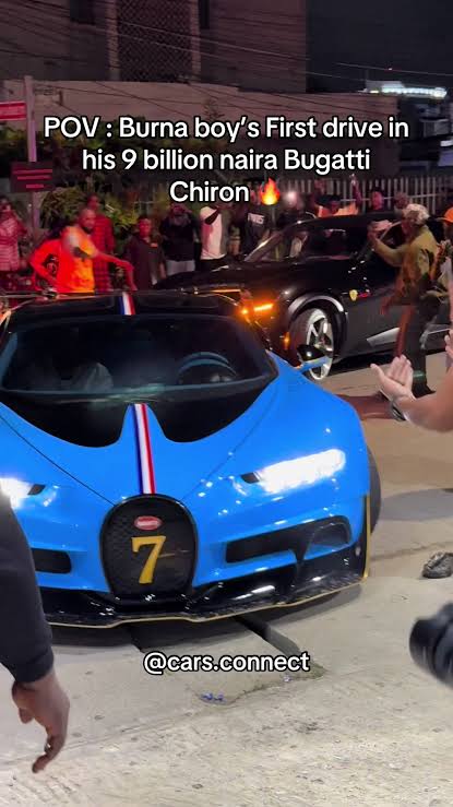 Moving it around lagos won’t be that easy 😅. #burnaboy #bugatti  #carsconnect #viral #fyp 🎥 : @luxury.photographer
