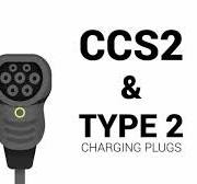 CCS Type 2 Connector for DC Fast Electric Car Charging Station